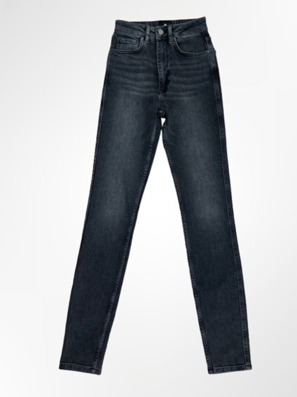 ANINE BING Beck High Rise Slim Gray Jeans 23 NWT